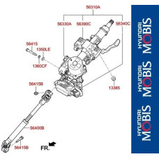 mobis steering column shaft hyundai elantra 2015-20